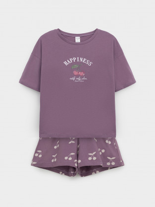 Пижама для девочки, артикул: МП 1658-1, цвет: бордовый - 2 фото