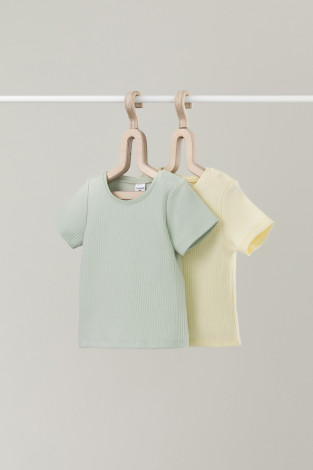 Футболка для новорожденных, артикул: К 302521-2уп, цвет: зеленый - 2 фото