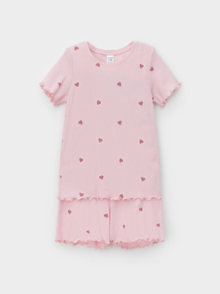 Пижама для девочки, артикул: К 1652, цвет: розовый - 2 фото