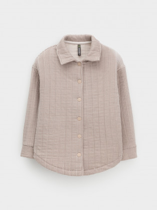 Рубашка для девочки, артикул: КР 302578, цвет: бежевый - 2 фото