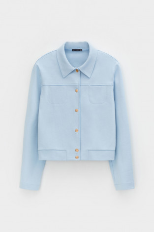 Жакеты, куртки женские для мам, артикул: ЕВТ 3227, цвет: голубой - 2 фото