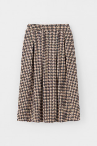 Юбки женские для мам, артикул: ЕВТ 7020, цвет: бежевый - 2 фото