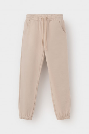 Брюки для девочки, артикул: КР 400458, цвет: бежевый - 2 фото