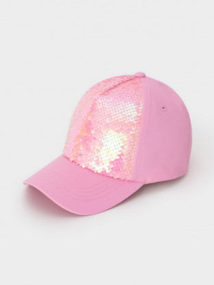 Кепка для девочки, артикул: ТК 80092, цвет: розовый - 2 фото