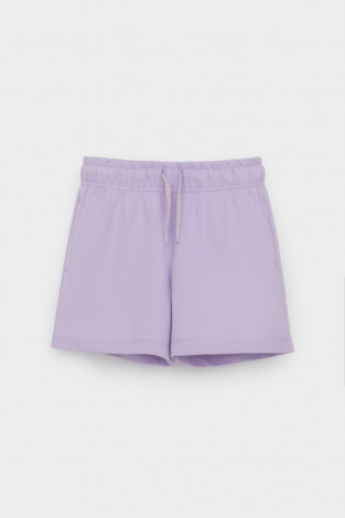 Шорты для девочки, артикул: КР 400548, цвет: фиолетовый - 2 фото