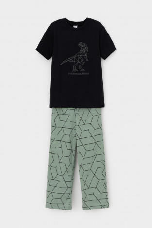 Пижама для мальчика, артикул: К 1599, цвет: черный3 - 2 фото