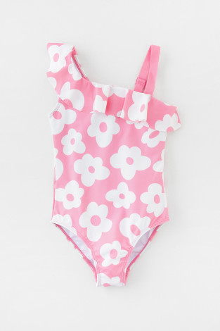 Купальник для девочки, артикул: ТК 16014/4н ФВ, цвет: ярко-розовый - 2 фото