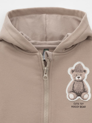Толстовки для мальчика, артикул: КР 302910, цвет: бежевый - 2 фото