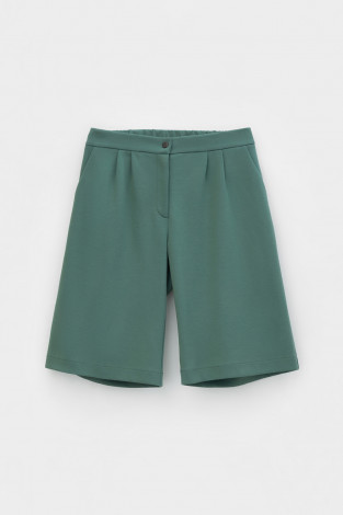 Шорты женские для мам, артикул: ЕВТ 4091, цвет: зеленый - 2 фото