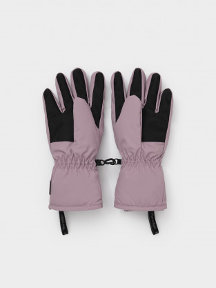Перчатки для девочки, артикул: ВК 10004/25/19 ГР, цвет: фиолетовый - 2 фото