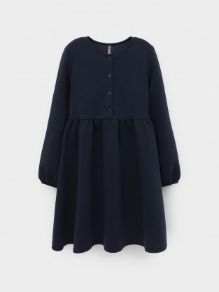 Платье для девочки, артикул: К 5936, цвет: синий - 2 фото