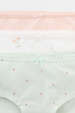 Трусы для девочки, артикул: К 1964-3уп, цвет: зеленый - 2 фото