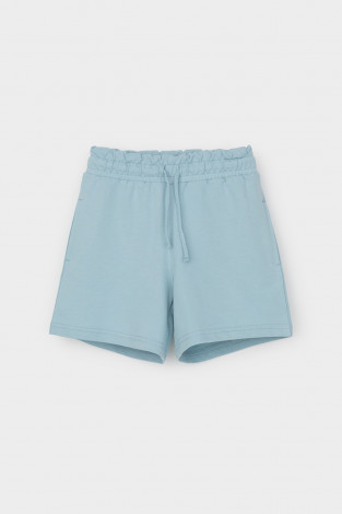 Шорты для девочки, артикул: К 400664, цвет: голубой - 2 фото