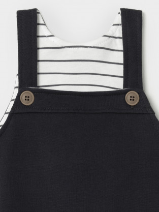 Полукомбинезон для мальчика, артикул: КР 6561, цвет: темно-серый - 2 фото