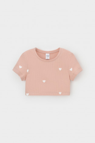 Футболка для девочки, артикул: КР 302727-1, цвет: розовый - 2 фото