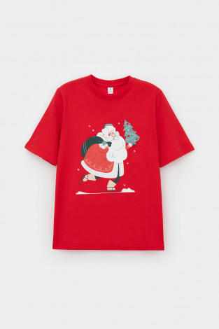 Футболки для дома для мам, артикул: Е 3621, цвет: красный - 2 фото