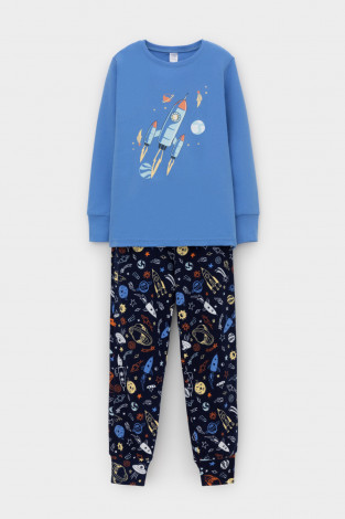 Пижама для мальчика, артикул: К 1541, цвет: голубой - 2 фото