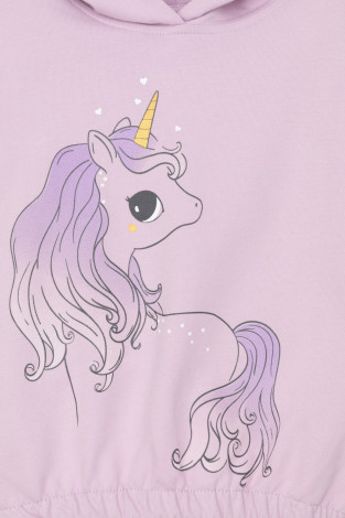 Худи для девочки, артикул: КР 302323-1, цвет: фиолетовый - 2 фото