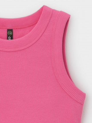 Футболка для девочки, артикул: КР 303013, цвет: ярко-розовый - 2 фото