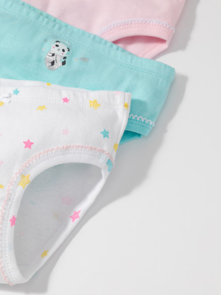 Трусы для девочки, артикул: К 1978-3уп, цвет: минт - 2 фото