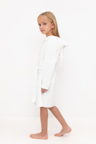 Халат для девочки, артикул: К 5765-1, цвет: сахар - 2 фото
