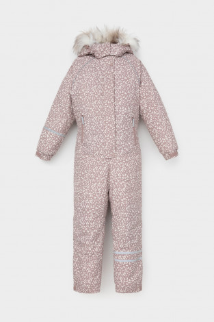 Комбинезоны утепленные для девочки, артикул: ВК 60098/н/5 ГР, цвет: розовый - 2 фото