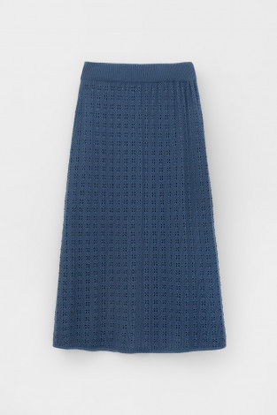 Юбки женские для мам, артикул: ЕВ 734, цвет: синий - 2 фото