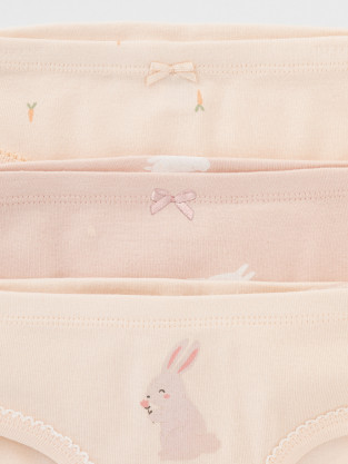 Трусы для девочки, артикул: К 1978-3уп, цвет: светло-розовый - 2 фото