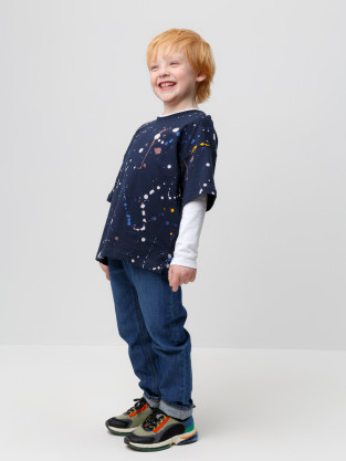 Футболка для мальчика, артикул: КР 302006, цвет: темно-синий - 2 фото