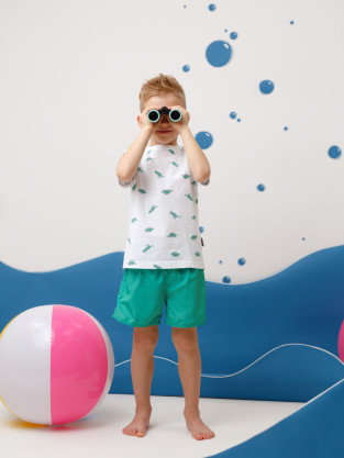 Плавки для мальчика, артикул: ТК 19007/4 ФВ, цвет: зеленый - 2 фото