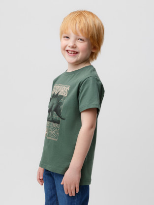 Футболка для мальчика, артикул: КР 301857, цвет: зеленый - 2 фото
