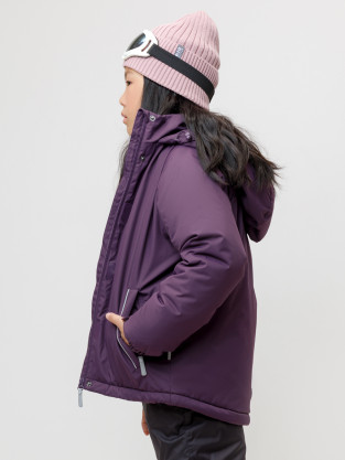 Куртка для девочки, артикул: ВК 38096/5 ГР (128-158), цвет: фиолетовый - 2 фото