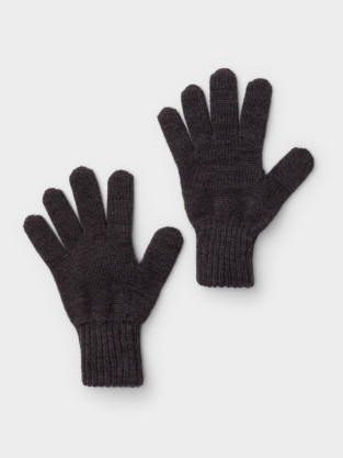 Перчатки для мальчика, артикул: КВ 10022/ш, цвет: темно-серый - 2 фото