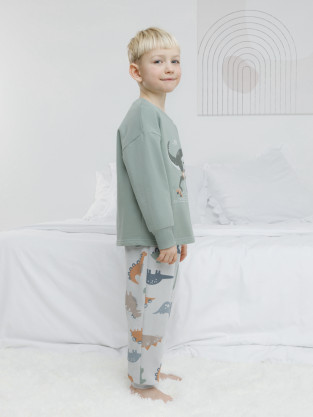 Пижама для мальчика, артикул: К 1567, цвет: минт - 2 фото