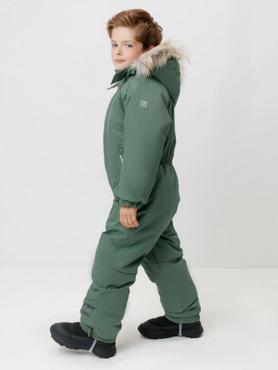 Комбинезоны утепленные для мальчика, артикул: ВК 60102/8 ГР (122-158), цвет: зеленый - 2 фото