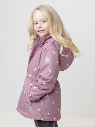 Куртка для девочки, артикул: ВК 32142/н/10 УЗГ, цвет: бордовый - 2 фото
