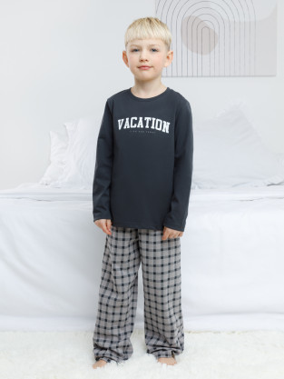 Пижама для мальчика, артикул: К 1600, цвет: черный3 - 2 фото