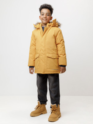 Куртки для мальчика, артикул: ВК 36092/2 ГР, цвет: желтый - 2 фото