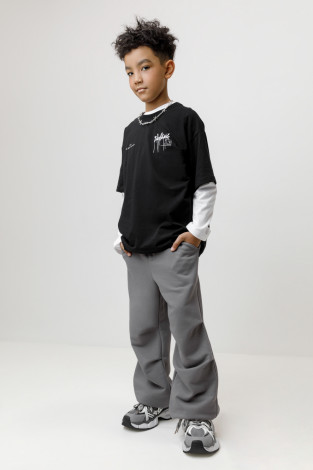 Брюки подростковые, артикул: КБ 400893, цвет: серый