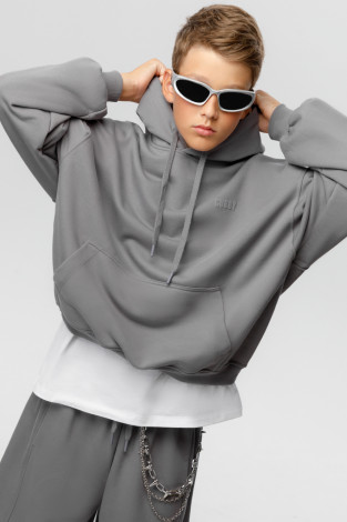 Худи подростковые, артикул: КБ 302927, цвет: серый