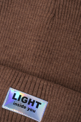 Шапки для девочки, артикул: КВБ 20330, цвет: бежевый - 2 фото