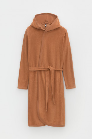 Халаты для девочки, артикул: КБ 5782, цвет: коричневый - 2 фото