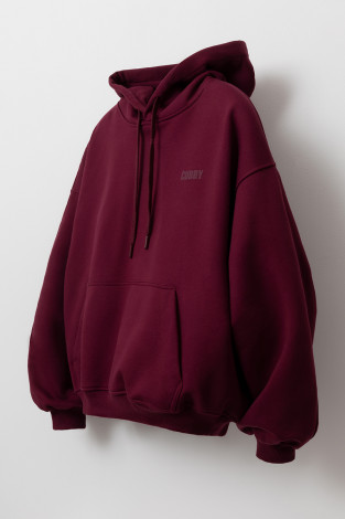 Худи подростковые, артикул: КБ 302927, цвет: бордовый - 2 фото