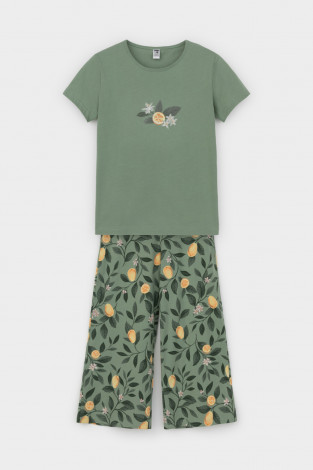 Пижамы для девочки, артикул: КБ 2827, цвет: зеленый - 2 фото
